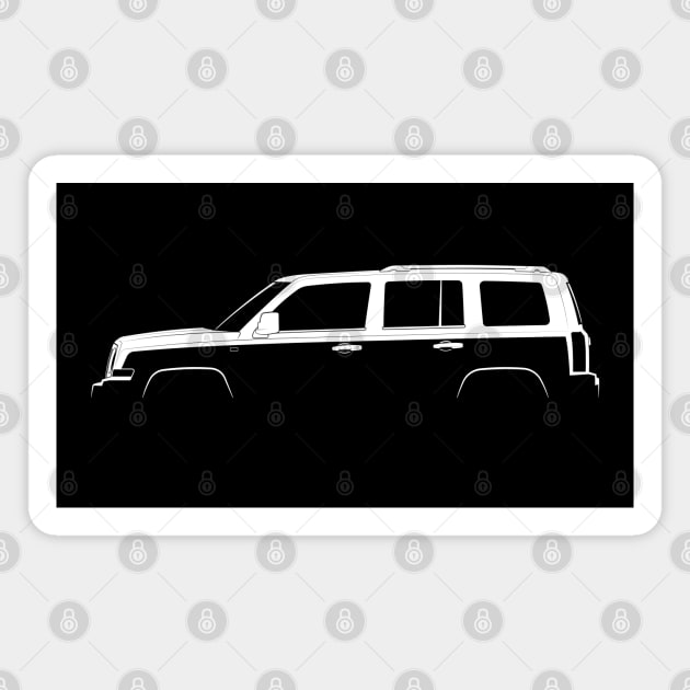 Jeep Patriot Silhouette Magnet by Car-Silhouettes